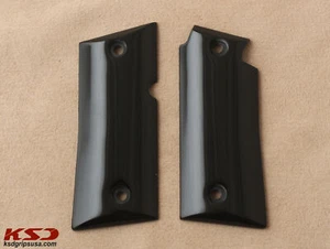 Impugnature acriliche nere compatibili KSD Brand Colt Mustang PocketLite - Foto 1 di 1
