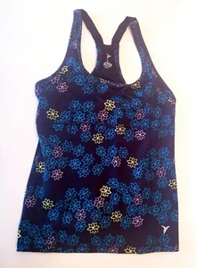 Camisa Active Old Azul Marino Mediana Correr Floral Sujetador Deportivo Top - Imagen 1 de 12
