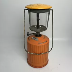 Primus 2250 Gas Lamp Orange Lantern Handheld Retro Camping Made In Sweden - Picture 1 of 13