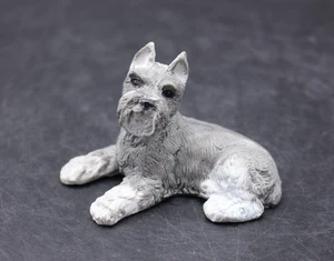 Enesco 1986 Kathy Wise Schnauzer Dog Ceramic Figurine - Picture 1 of 6