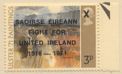 Great Britain Nothern Ireland Sc. 648 Overprinted 'SAOIRSE EIREANN 1971' MLH - Image 1 of 2