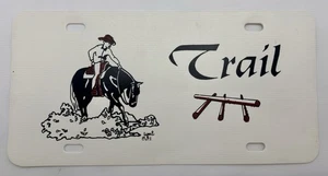 License Plate Trail Riding Horse Pony Rodeo Equestrian  Art - Picture 1 of 1