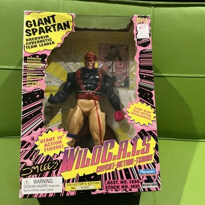  Figura de acción Wildcats GIANT SPARTAN 10" [Playmates, 1994] raro chaleco rojo NUEVO Foto 1 de 4