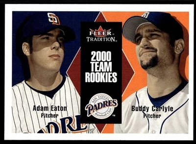 2000 Fleer Tradition Update Adam Eaton/Buddy Carlyle Rookie San Diego Padres - Image 1 of 2