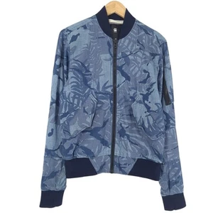G-Star Casual Jacket Men Cotton Blue Rackam Floral Ik3 Size XS - Picture 1 of 9