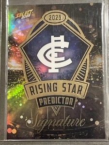 LN 2025 Select Hobby Gold Rising Star Predictor Signature Carlton 203/220 - Imagen 1 de 2