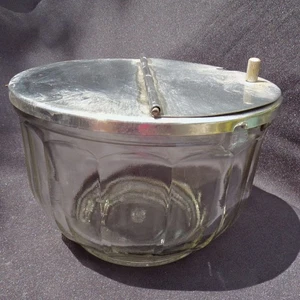 Lg. Bloomfield Glass Paneled Flip Top Sugar Bowl Diner Restaurant Ware - Picture 1 of 6