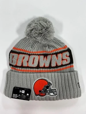 NEW ERA  X NFL ' CLEVELAND BROWNS REMOVABLE POM-POM BEANIE ' MULTICOLOR - Image 1 of 2