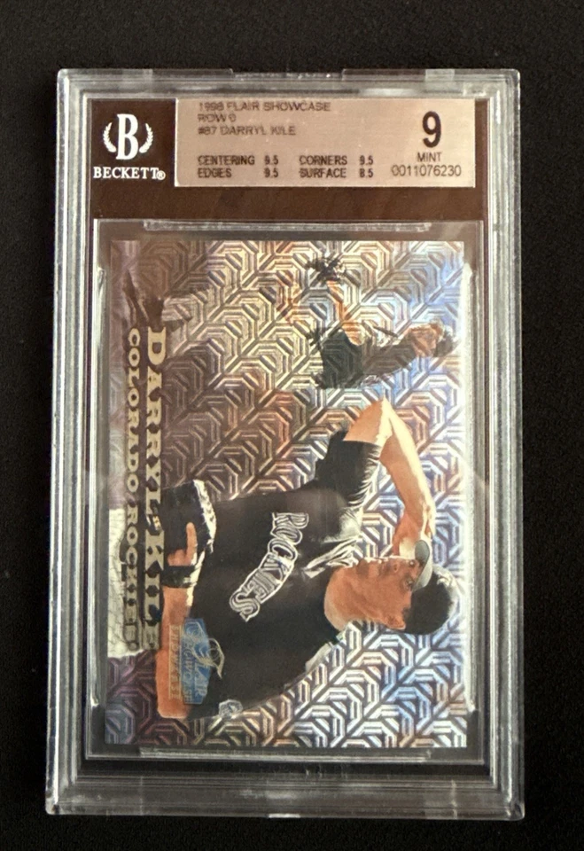 1998 Flair Showcase Row O Sec 2 座 87 Darryl Kile 749/1000 Beckett 9 级 — 第 1/3 张图片