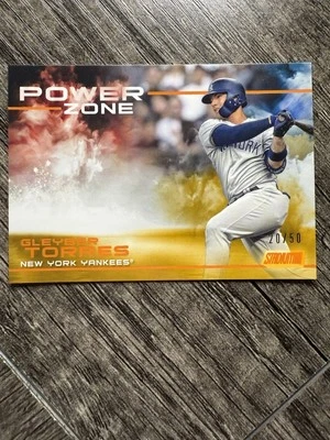 2019 Topps Stadium Club Power Zone Orange Foil /50 Gleyber Torres #PZ-20 - Image 1 of 2