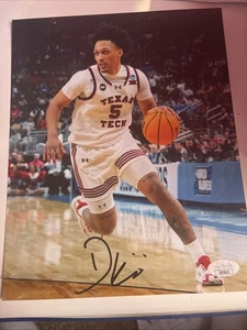 Darrion Williams Signed Texas Tech Red Raiders 8x10 Photo JSA COA - Picture 1 of 2