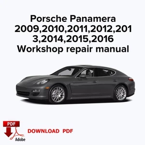Porsche Panamera 2009,2010,2011,2012,2013,2014,2015,2016 Workshop repair manual - Picture 1 of 3