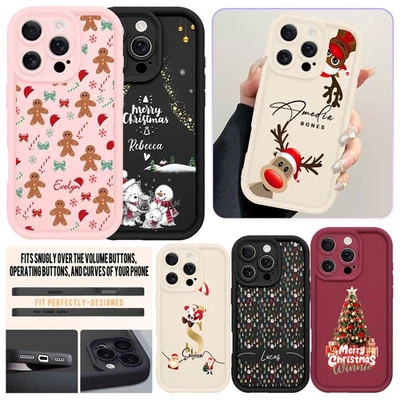 Capa à prova de choque personalizada Natal Samsung S25 S24 para iPhone 17 16 15 - Imagem 1 de 4