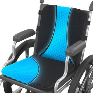 Seat Jello, Gel Seat Cushion & Back Cushion for Long Sitting with Non-slip Co... - Picture 1 of 7