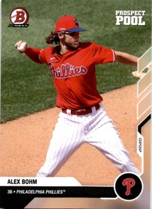 2020 Bowman Next #25 Alec Bohm  Prospect Pool Philadelphia Phillies