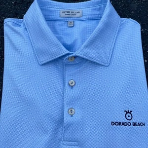 Peter Millar polo summer comfort golf course Dorado Beach Puerto Rico logo XL - Picture 1 of 2