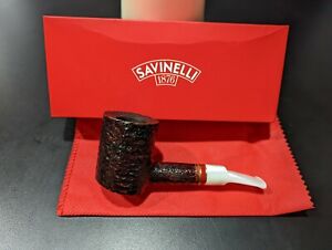 Savinelli Saint Nicholas 2020 311 KS Rusticated Poker Tobacco Smoking Pipe