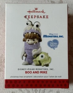 2013 Hallmark BOO & MIKE Precious Moments Ornament DISNEY Porcelain Monsters Inc - Picture 1 of 1