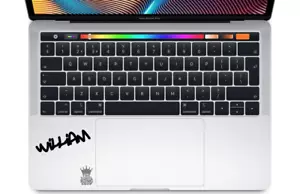 Personalised Name Sticker Graffiti - Laptop Vinyl Decal Macbook custom touch pad - Picture 1 of 12
