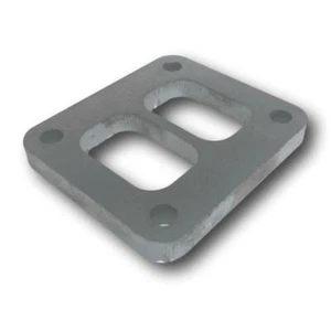 TURBO MANIFOLD FLANGE PLATE T4 DIVIDED TAPPPED M10 MILD STEEL - Picture 1 of 6