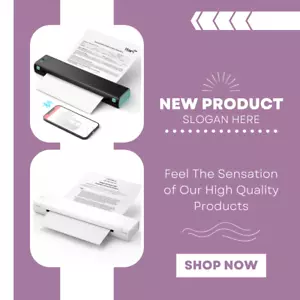 A4 tragbare Drucker drahtlos für Reisen Bluetooth Thermodrucker geeignet - Bild 1 von 12