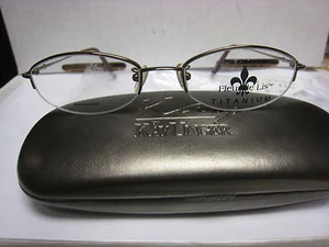 FLEUR DE LIS Eyeglass Frames Style ORLY in BROWN 51-18-135 With case - Picture 1 of 3