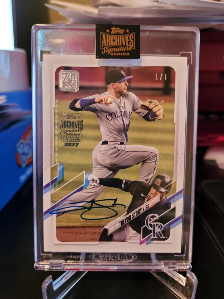 2021 Topps Archives Signature Series 1/1 Trevor Story On Card Auto!! RARE ONLY 1 - Image 1 of 1