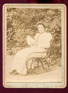XIXé. photo ancienne 1890/1900 Rocking Chair Thonet - Imagen 1 de 1