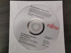 * Windows 7 Professional 64 Bit * 2015 - Fujitsu OS - Recovery DVD * No Key * - Picture 1 of 3