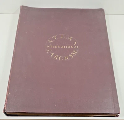 Ancien Atlas International Larousse Politique et Économique Trilingue 1950 - Photo 1/4