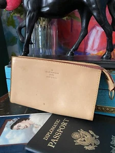 Echte seltene Louis Vuitton Vachetta Pouchette Clutch Handtasche Designer Luxus - Bild 1 von 12