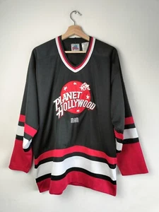 Planet Hollywood Miami Langarm USA Hockey Stil Trikot Oberteil - Herren Medium - Bild 1 von 11