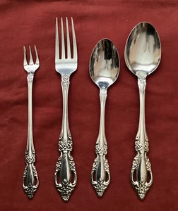 Oneida SAMANTHA Stainless Steel Flatware 4 pc MIXED Lot Forks, Spoons - Picture 1 of 7