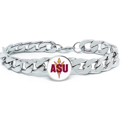 ASU Arizona State Sun Devils Mens Womens Link Chain Bracelet Jewelry Gift D4 Cover
