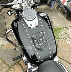 HONDA SHADOW VT750 C C2 C4 AERO VT750DC LEATHER TANK Panel Cover Pad Bra Bib - Picture 1 of 10