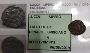 LUCCA: DENARO COMUNALE 1181-1210 (LECITA PROVENIENZA ) - Foto 1 di 2