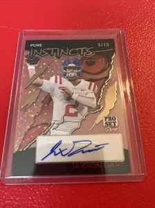 2024 Leaf Pro Set Pure Autograph Auto Jaxson Dart 8/10 - Picture 1 of 1