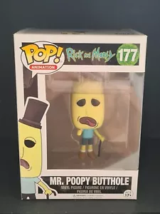 Funko Pop! Animation Rick & Morty Mr. Poopy Butthole No 177 In Protective Case - Picture 1 of 8