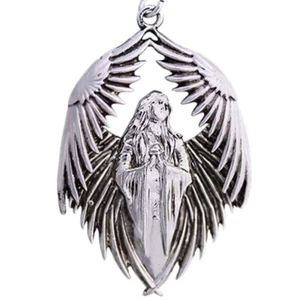 Prayer for the Fallen Pendant Necklace Boxed, Anne Stokes, Gothic Angel Spirit - Picture 1 of 4