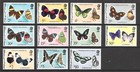 BELIZE 1975-79 BUTTERFLIES MINT LOT OF 11 VALUES TO $10 (LHM)