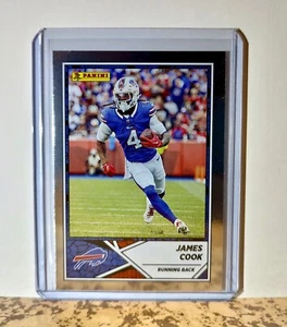 James Cook 2024 Panini NFL #41 Silver Foil Sticker Card Buffalo Bills - Picture 1 of 2