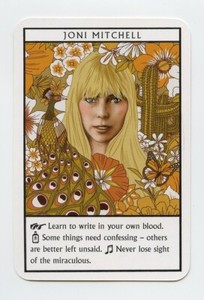 #TN28136 JONI MITCHELL Music Genius England Quartett Card