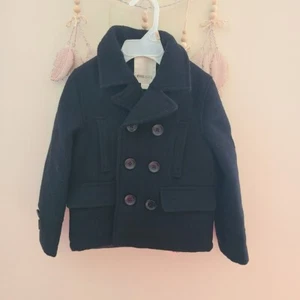 Diesel Kids Wool Blend Peacoat Jacket Size 4T – Black, Double Breasted, EUC - Picture 1 of 7