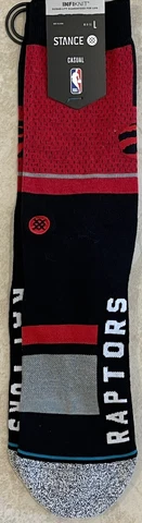 Stance Socks Toronto Jazz One Pair Infiknit Size Large 9-13 NBA Basketball Cover