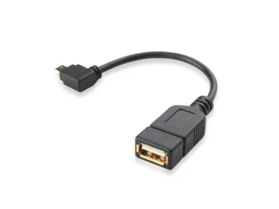 USB-OTG Adapter-Kabel auf Micro-USB 2.0-Winkel-Stecker USB-Buchse - Bild 1 von 4