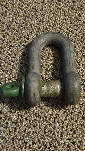 Lot Of 3 3.25 TON GALVANIZED SCREW Green Pin Shackle Bs5FCE - Picture 1 of 4