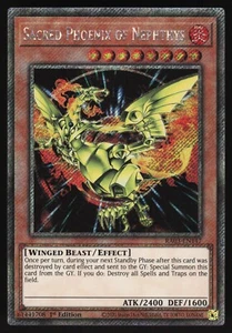 Sacred Phoenix of Nephthys - RA03-EN147 - Platinum Secret Rare - Yugioh - Picture 1 of 1