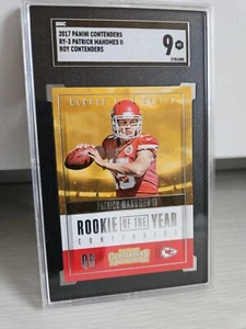 Patrick Mahomes II RC 2017 SGC 9 ROTY Contenders Panini Kansas City Chiefs NFL - Bild 1 von 2