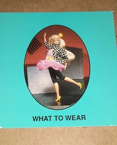 Vintage Barbie Card 1989 Barbie Just Us Girls Game Replacement Piece  - Picture 1 of 6