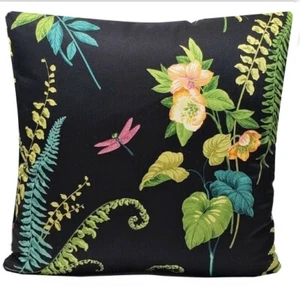 Garden Floral P Kaufman Decorative Throw Pillow Cover 18'' - Picture 1 of 6